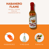 SunBlazin Habanero Flames Hot Sauce 5 OZ.